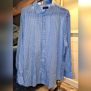 Blue Stripe Mens Nautica Dress Shirt XL